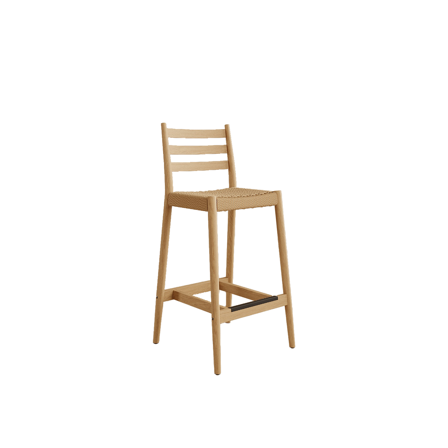 Kenji Counter Stool, Woven Rattan