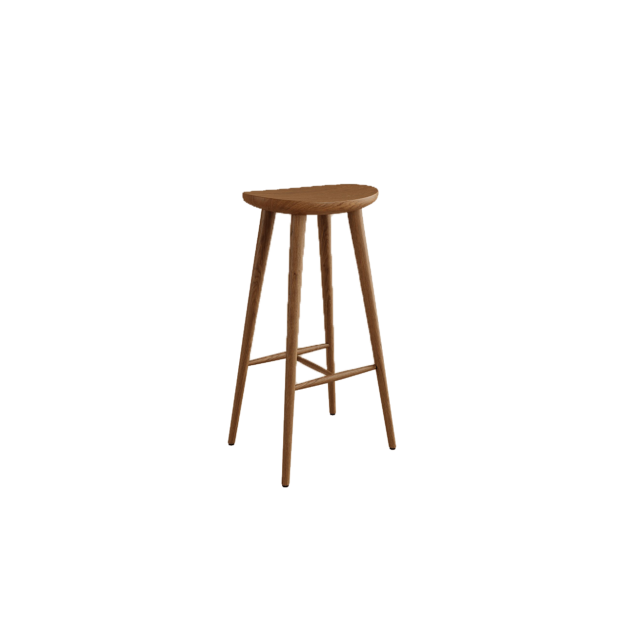 Cai Counter Stool, Black Walnut Wood