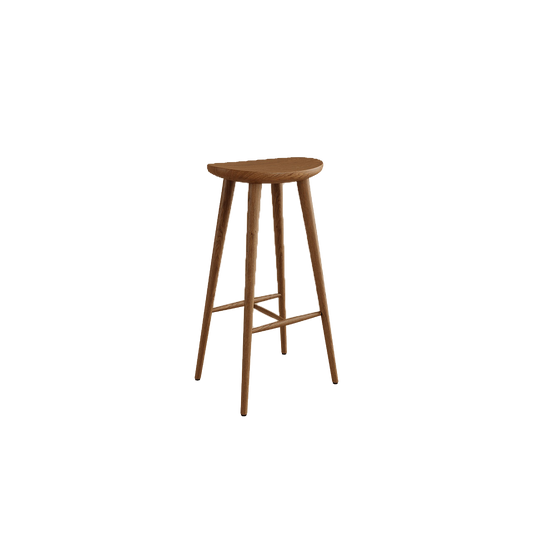 Cai Counter Stool, Black Walnut Wood