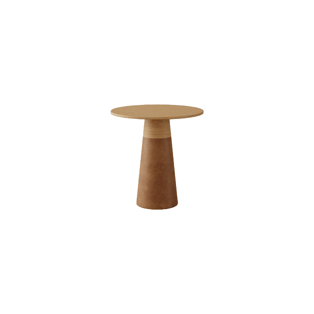 Manami Side Table, White Oak Wood