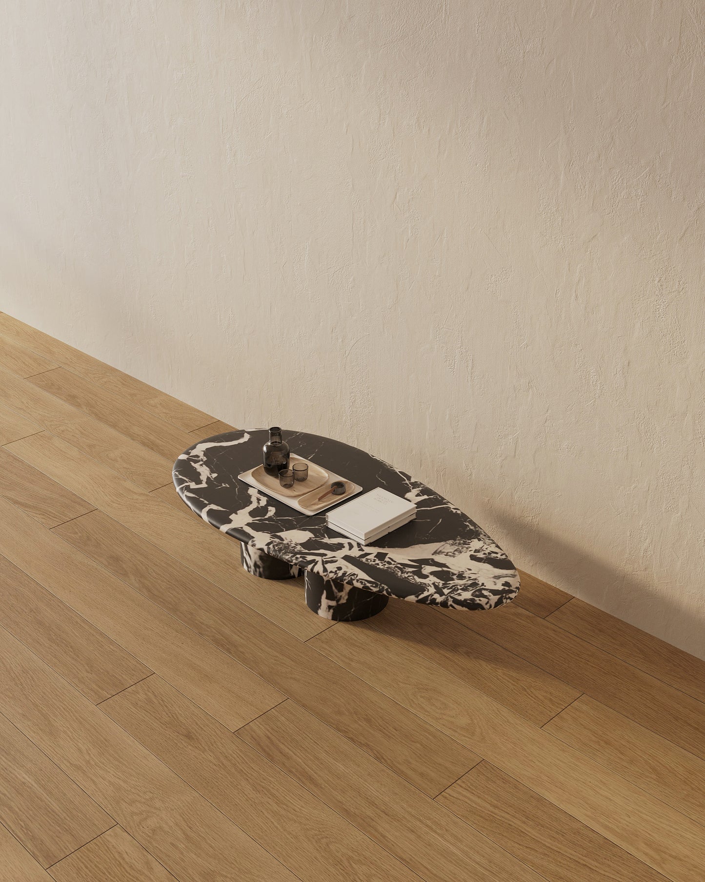 Elowen Coffee Table, Travertine Limestone