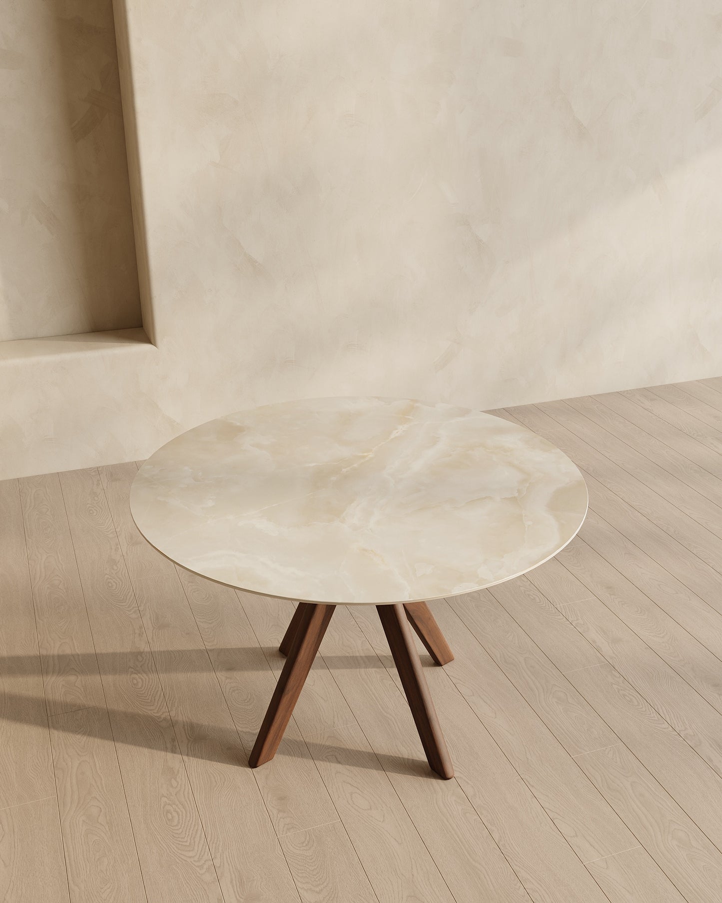 Lumen Dinning Table, Marble Table Top