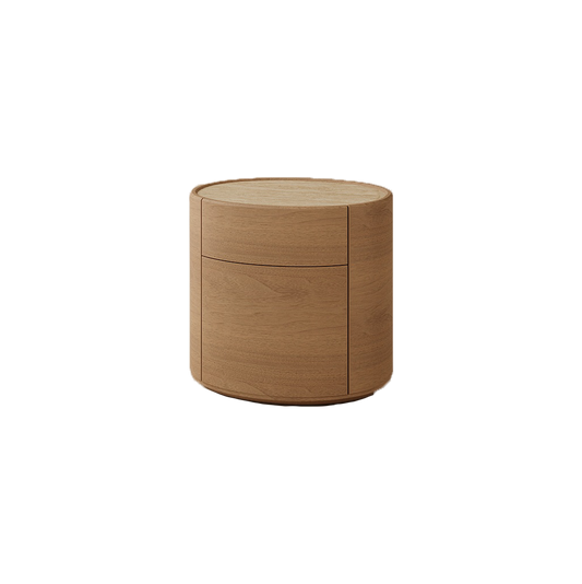 Tranquil Bedside Table, White Oak Wood