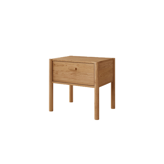 Kaze Bedside Table, Oak Wood