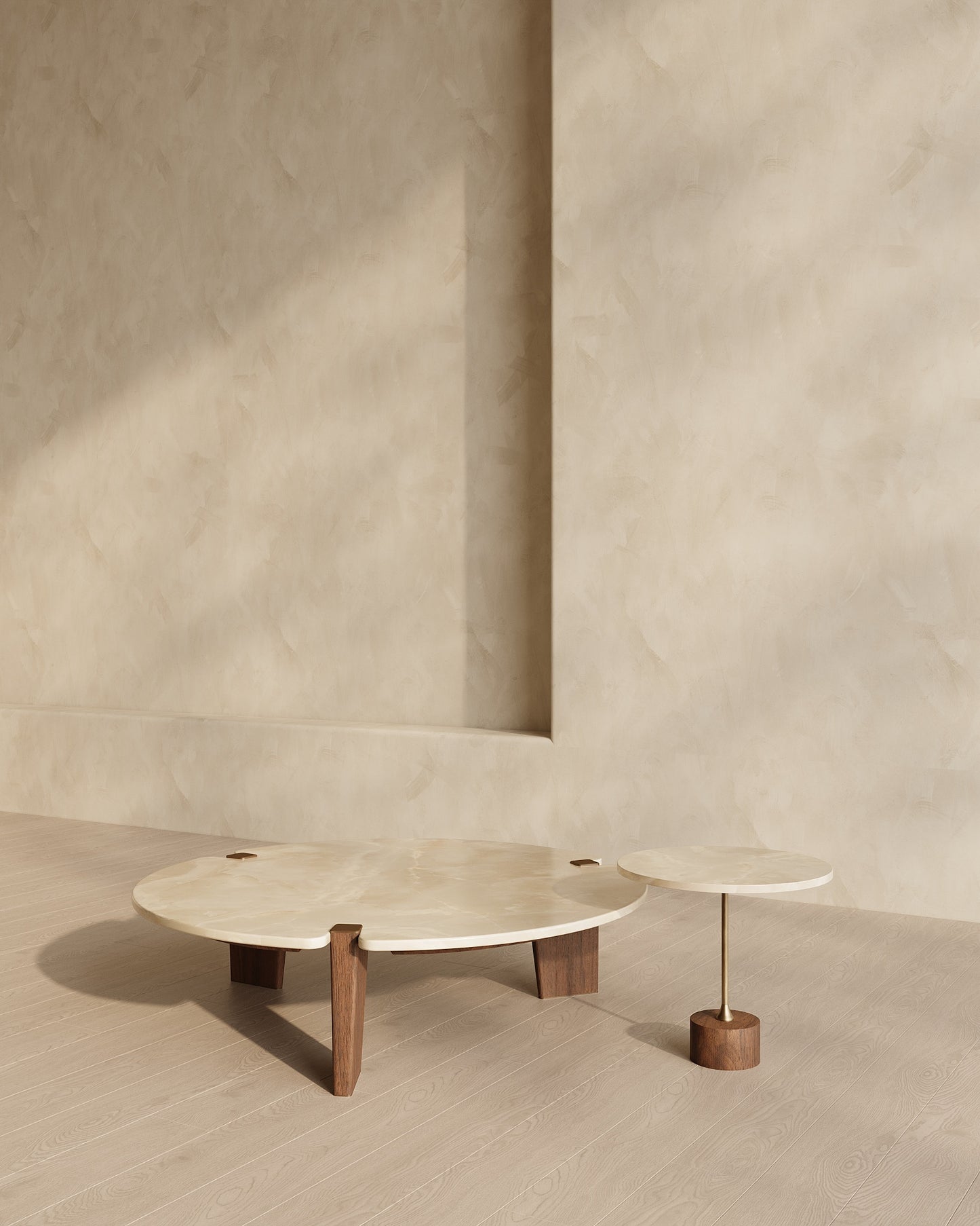 Agatha Coffee Table, Marble Stone Top